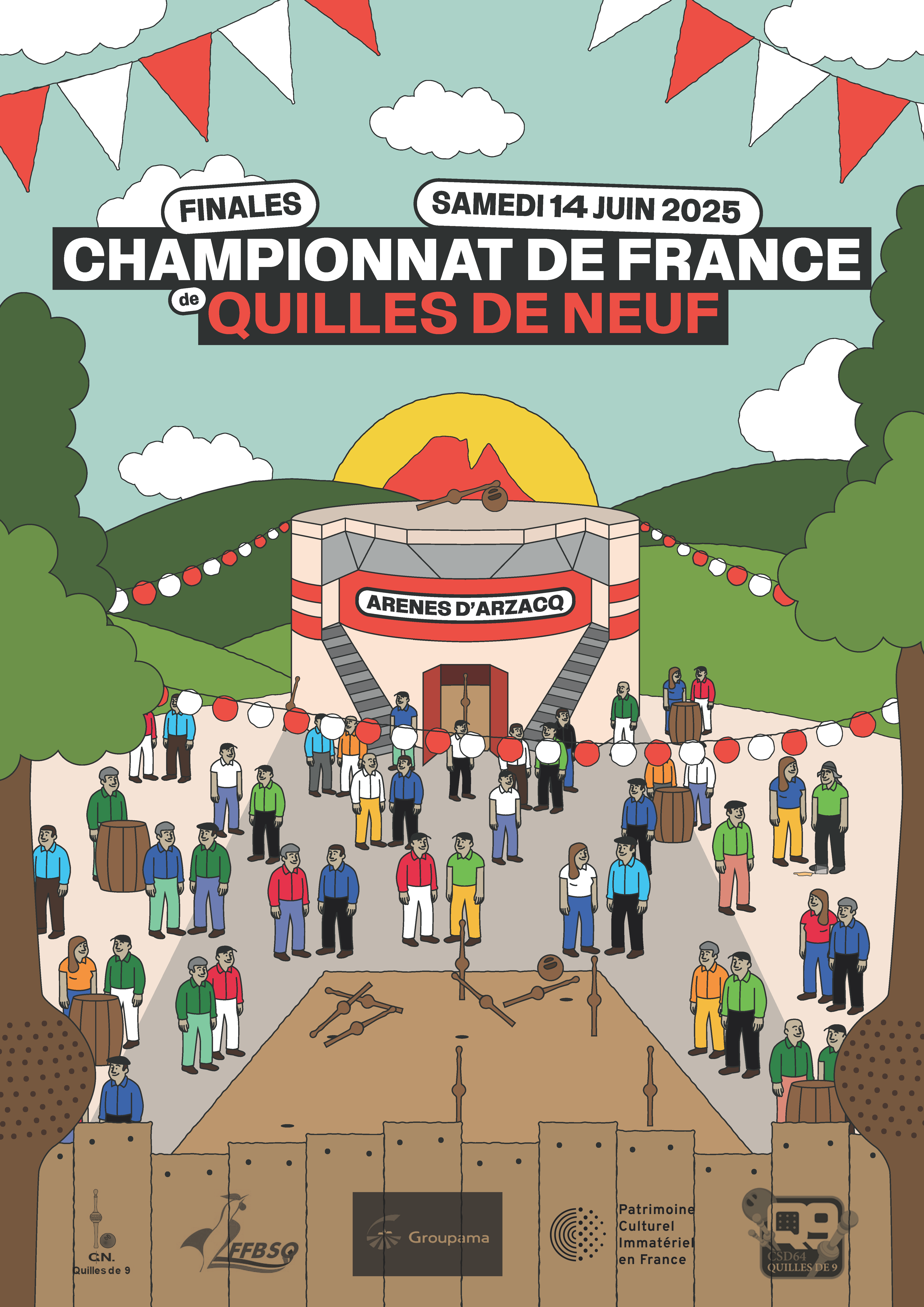 Affiche championnat de France Arzacq 2025